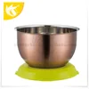 Kitchen Tools Salad Bowl For Storage Stainless Steel Mixing Bowl with PP Bottom Base