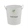 Galvanized metal Food grade bird food container
