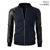 Free Shipping Top Quality custom plain varsity jackets with leather sleeve baseball jacket M-4XL