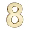 Best price wholesale ABS Plastic Golden Mirror Polish double-sided adhesive House number 0-9
