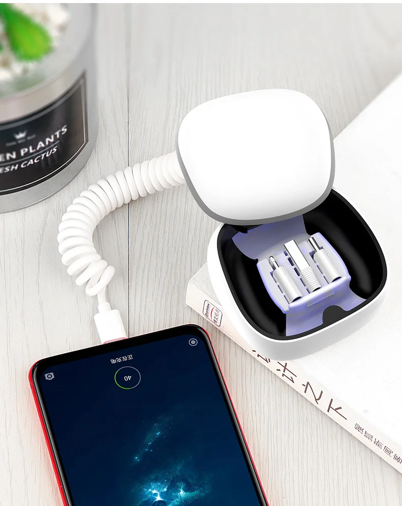 iHaitun smart mini box power bank of 2300mAh with Ap type-c and android adapters - ANKUX.COM