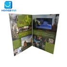 Highly Targeted Video Brochure 4.3 inch video business card lcd Small Size Video Booklets