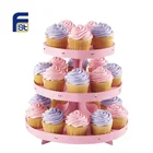 Decorative Folding Disposable Cheap Price Cardboard Paper Cake Stand
