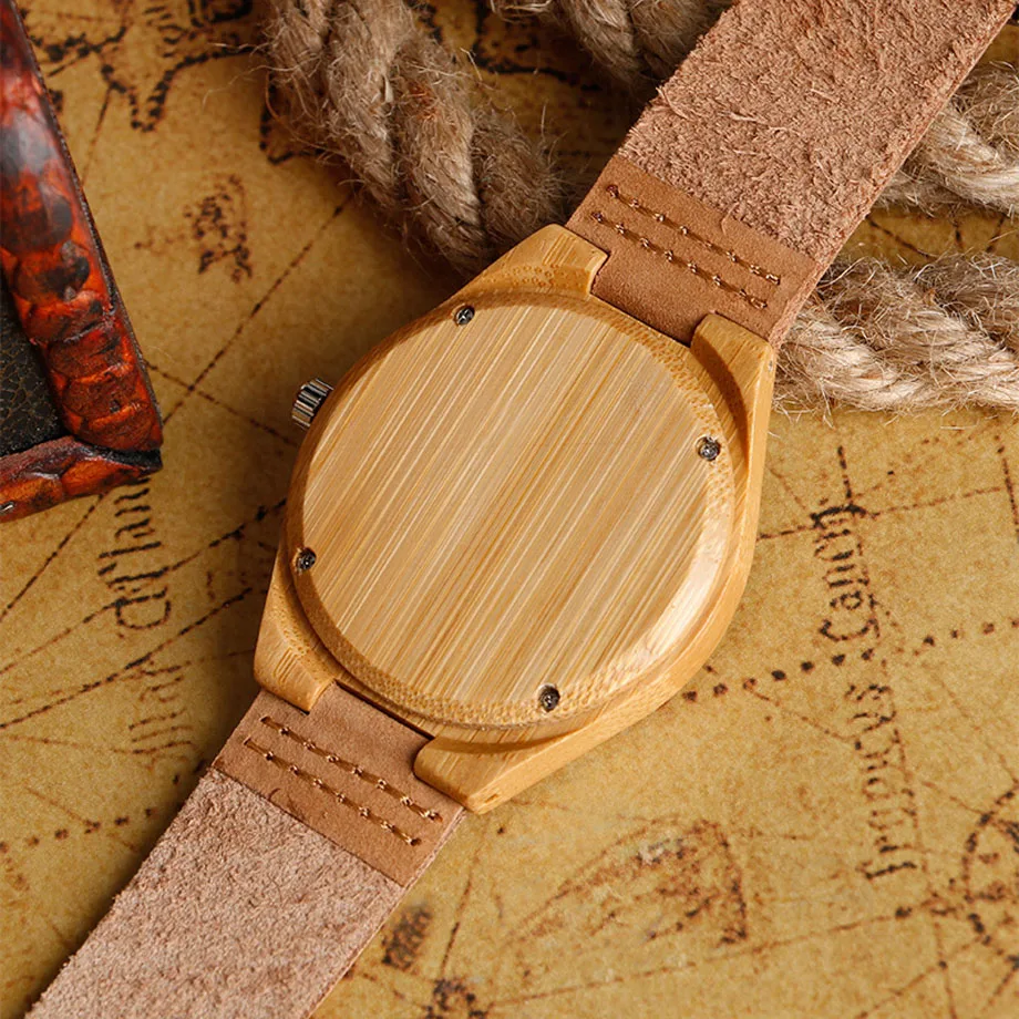 High Fashion Bamboo Natural Wood Watches Deer Moose Head Brown Standard Men Dress Watch Analog Round Clock Gift 2017 (24)