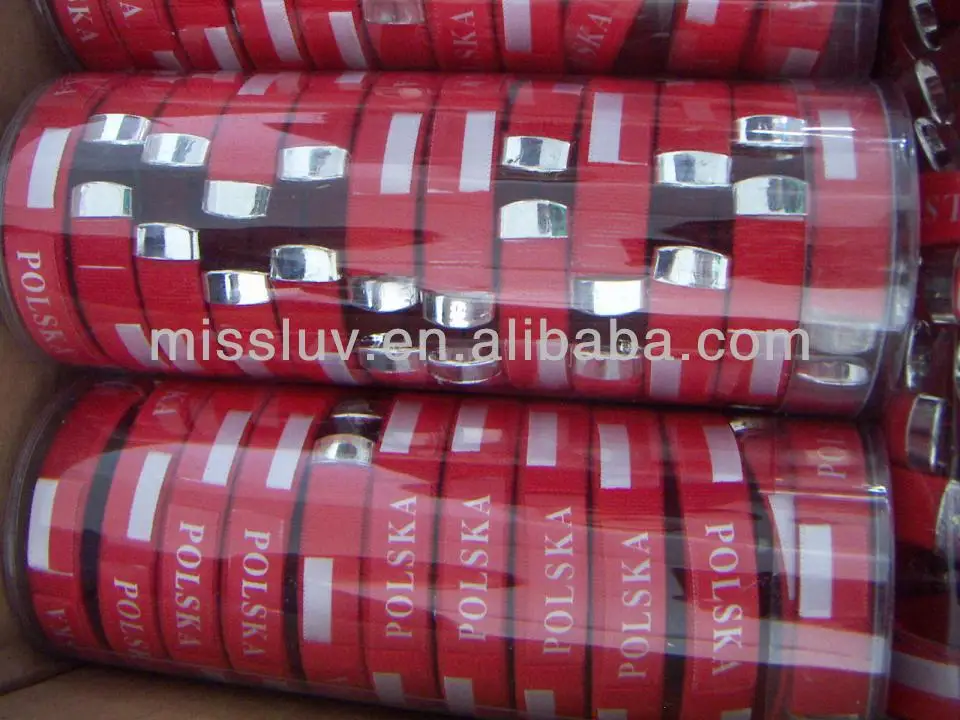 jewelry for fans custom logo printed wristband for promotion