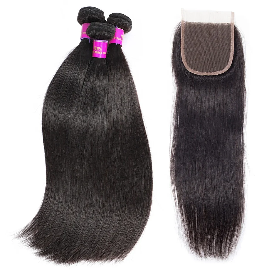Brazilian Hair STRAIGHT Bundles With Closure100% Virgin Human Hair Extensions Lace Closure
Brazilian Hair STRAIGHT Bundles With Closure100% Virgin Human Hair Extensions Lace Closure