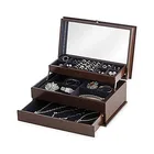 Factory price wooden furniture makeup case jewelry storage