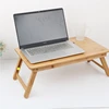 Factory price table for laptop bed high quality laptop table bamboo wooden computer table
