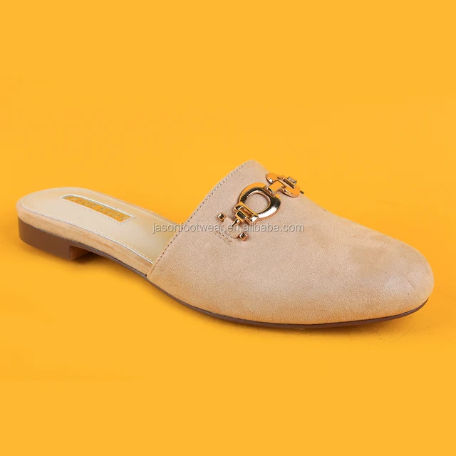 Fashion Slip on Slider Dress Casual Round Toe Women Mule Shoes