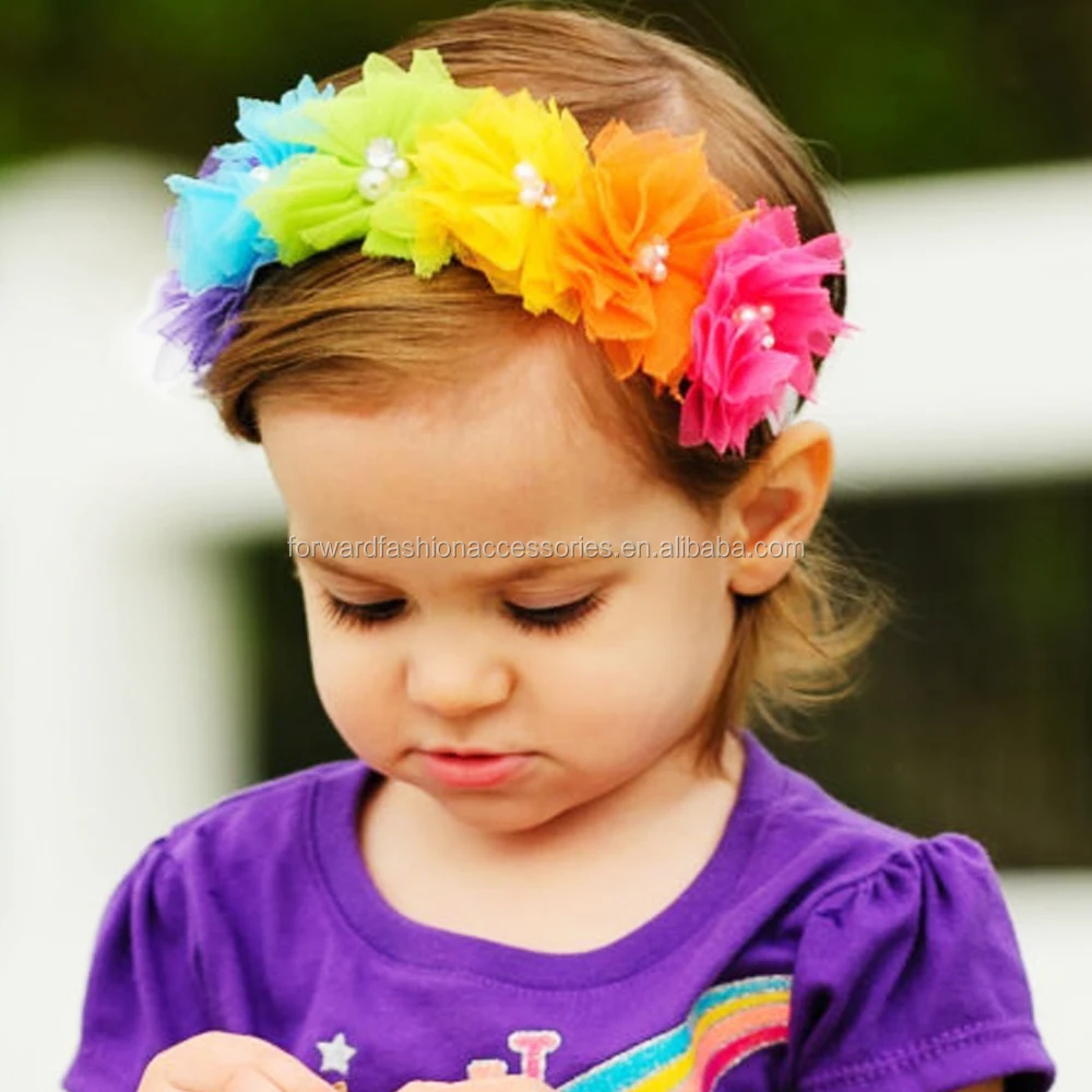 Baby Girl Rainbow Color Flower Headbands Children Elastic Tulle Mesh Hair Bands Party Hair Accessories, Multicolor
Baby Girl Rainbow Color Flower Headbands Children Elastic Tulle Mesh Hair Bands Party Hair Accessories, Multicolor