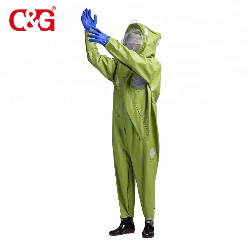 Reasonable price protective safety Clothing beekeeping pvc suit