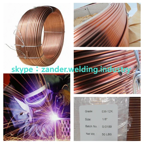 Submerged Arc Welding Wire saw welding wire EM12K and welding flux SJ101 2.4mm best price