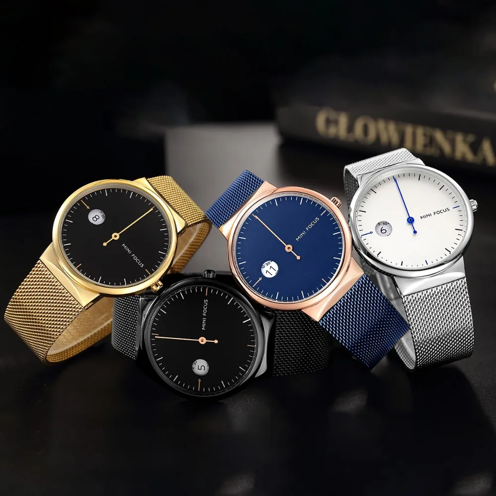 Mini Focus Manufacturer Best Selling Men Dress Simple Watch with Date, Black brown blue
Mini Focus Manufacturer Best Selling Men Dress Simple Watch with Date, Black brown blue