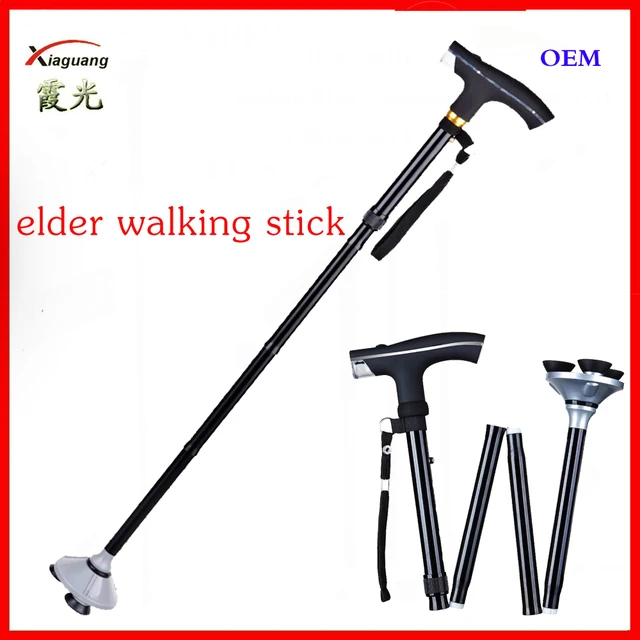 old man walking stick pole led lights for old man