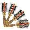 China New Product Hot Customized Abs Lathy Vent Ceramic Rubber Handle Best Round Brush For Thick Hair