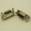Easy install gold plated DB9 PCB mounting power D-SUB connector 9pin