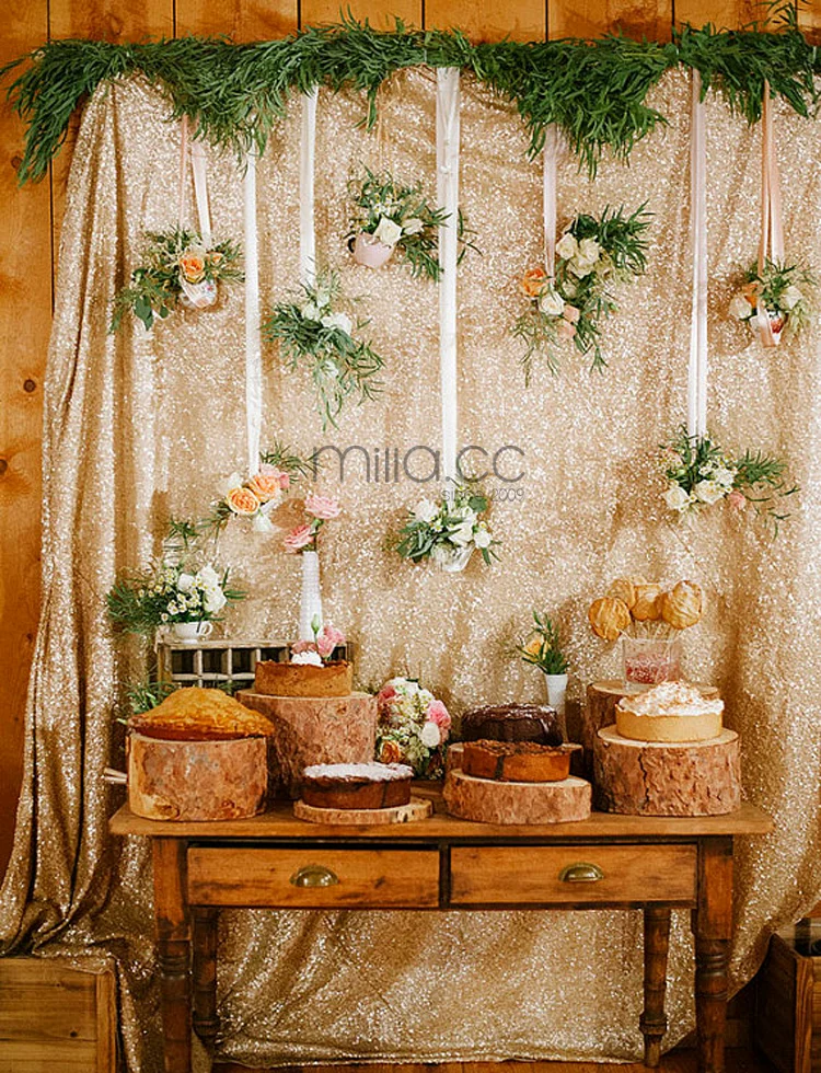 light gold sequin backdrops