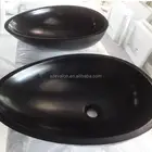 Black round sink, bathroom vanity, sanitary ware china ,solid surface countertop wash basins