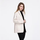 China supplier wholesale women real sheepskin women blazer and coats fashion short ladies blazers