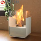 Home cute mini ethanol table fireplace for living room decoration