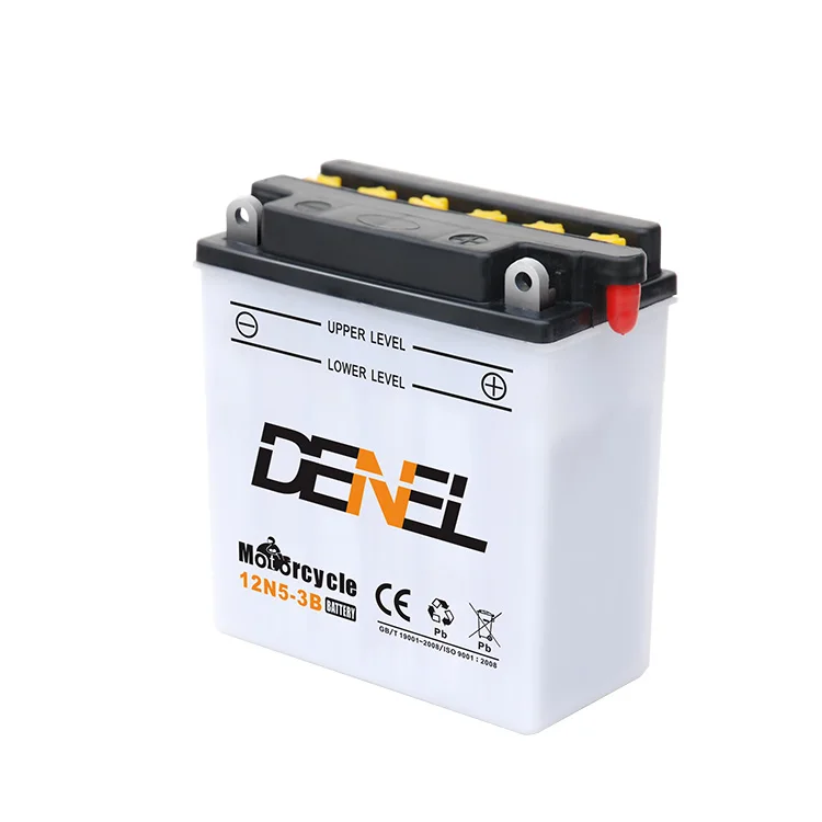 Dry charged lead acid motorcycle batteries