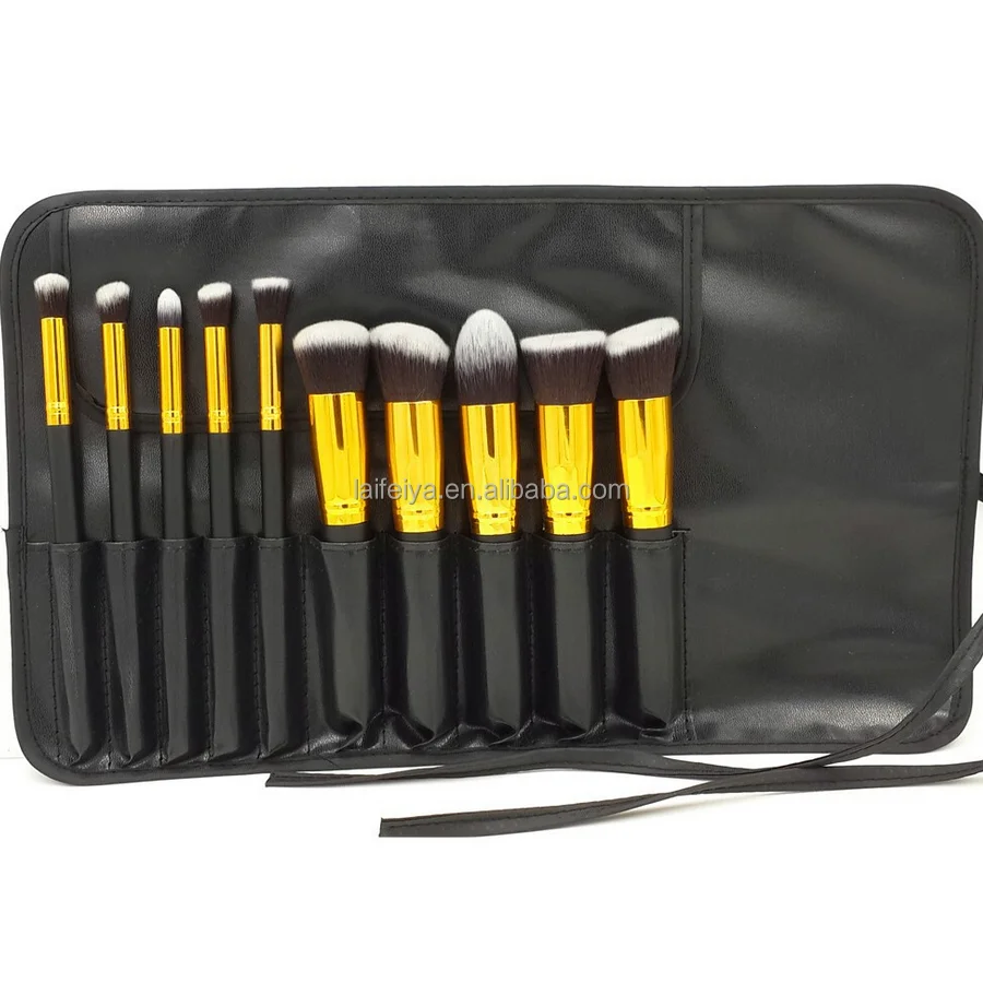 10 Platinum Black Gold Cord Bag Make-up Brush Set Beauty Spot Wholesale Makeup Tools Manufacturer
10 Platinum Black Gold Cord Bag Make-up Brush Set Beauty Spot Wholesale Makeup Tools Manufacturer