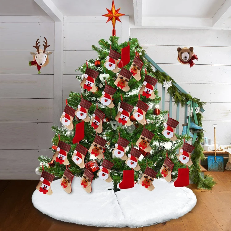 year candy bag stocking christmas decoration gifts santa claus