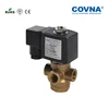 High Pressure Brass 12V 1/4 3 Way Gas Solenoid Valve For Water Air Oil