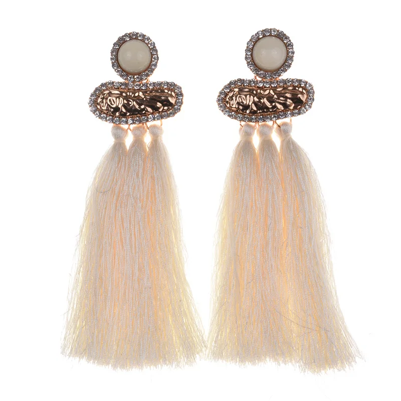 Trendy Boho Fashion Tassel Earrings Jewelry Wholesale Wedding Fringed Dangle Drop Earring JE1108, Beige;blue;red;green
Trendy Boho Fashion Tassel Earrings Jewelry Wholesale Wedding Fringed Dangle Drop Earring JE1108, Beige;blue;red;green