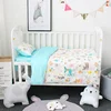Custom Designer 100% Cotton Organic Applique New Born Boy Girl Adult Baby Crib Nursery Cot Bedding Set With Zipper