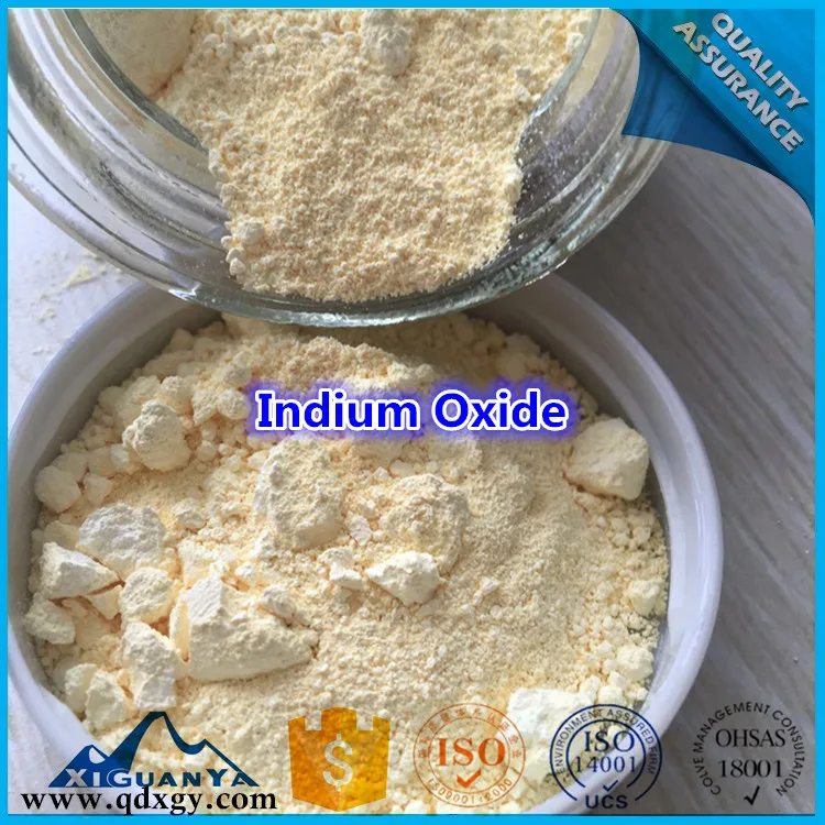 China Suppliers Indium Oxide for Indium Tin Oxide Coated Glass
