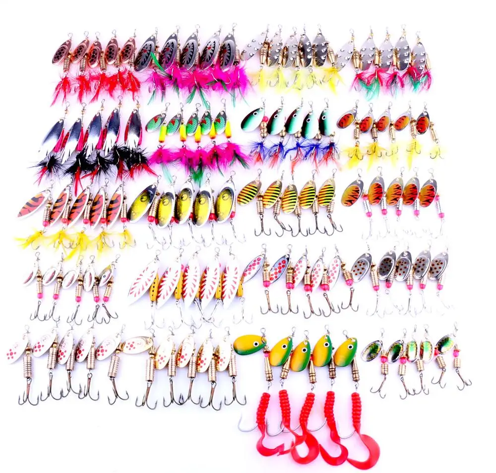 2019 fishing lures complete set with metal spinner blades spoon bait fishing per wholesale, Available
2019 fishing lures complete set with metal spinner blades spoon bait fishing per wholesale, Available