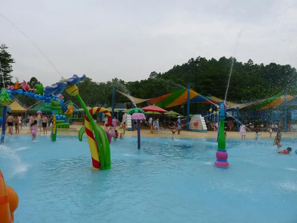 Qingfeng carton fair rainbowmushroom spray water park mushroom water splash water park for swimming pool