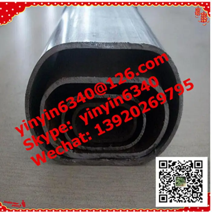 Wholesale Cheap Discount flat oval steel pipe tubes