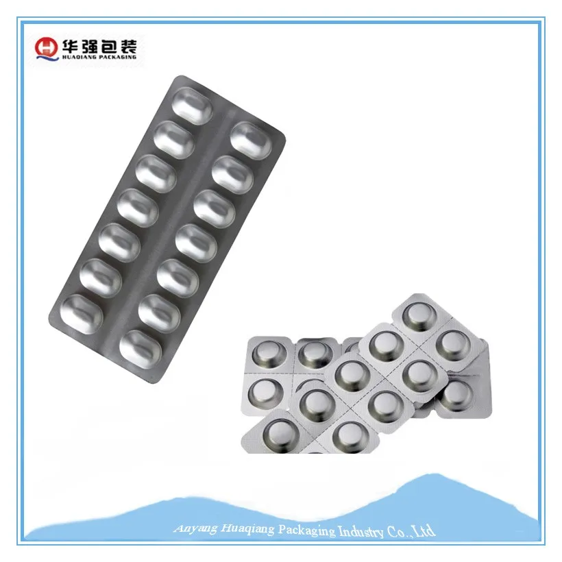 Printed Pharmaceutical packing use Cold forming aluminum blister foil