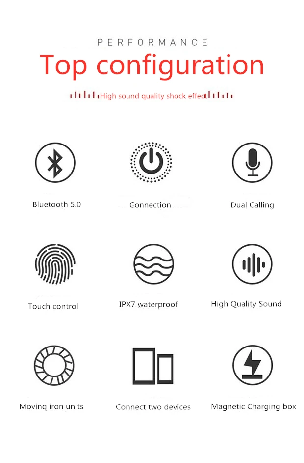 Latest TWS Q8 QCC3020 Chipset in ear mini twin waterproof IPX7 true bluetooth wireless earbuds with 3500mah metal power case - ANKUX.COM