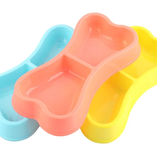 High quality Pet double bowl plastic bone shape dog bowl 2 in 1 pet food bowl, Green, bule and pick
High quality Pet double bowl plastic bone shape dog bowl 2 in 1 pet food bowl, Green, bule and pick