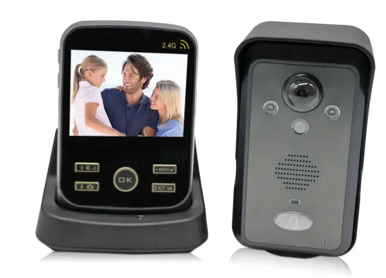 Bcomtech cheap video door phone system 4.3 inch long distance wireless apartment door bell