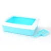 Environmentally friendly and inexpensive pet toilet bowl litter pan with cat litter spatula