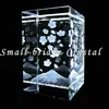 Crystal 3D Laser Etched cube Sakura and Fuji Japan style