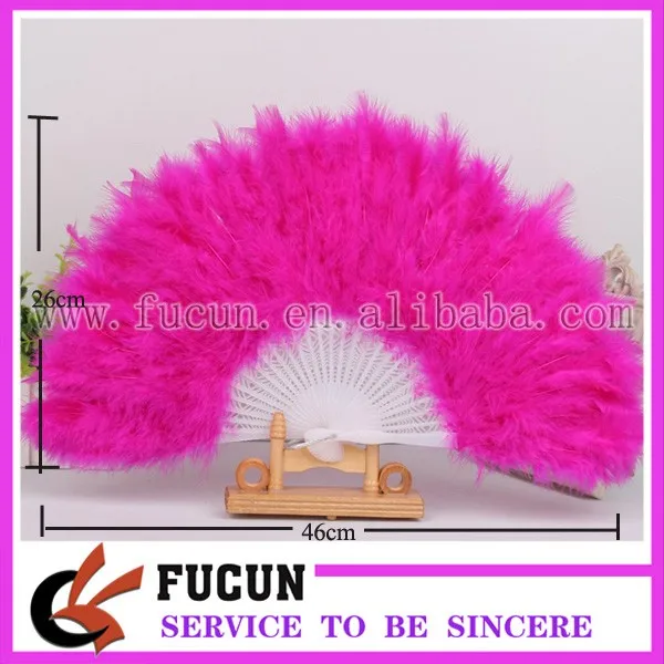 28 hot pink feather fan size.jpg