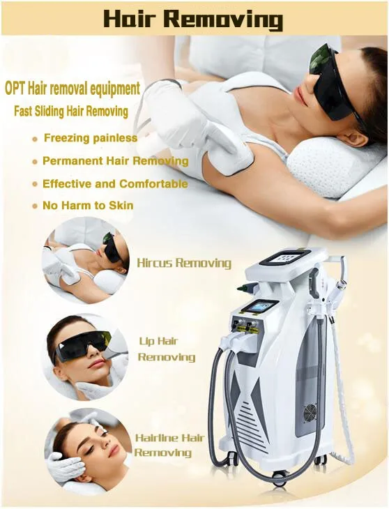 high frequency facial machine OPT SHR IPL RF Nd YAG Laser beauty equipment
