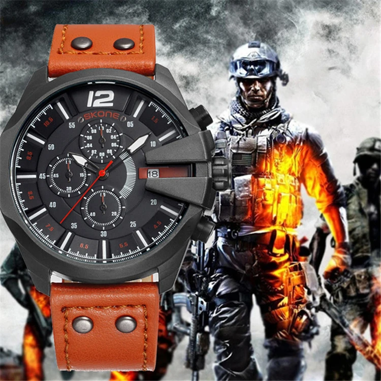 SKONE 9430EG Top Brand Men's Quartz Waterproof DZ Watches Luxury Men Fashion Sports Watches Man Leather Military Watch Relogio
SKONE 9430EG Top Brand Men's Quartz Waterproof DZ Watches Luxury Men Fashion Sports Watches Man Leather Military Watch Relogio