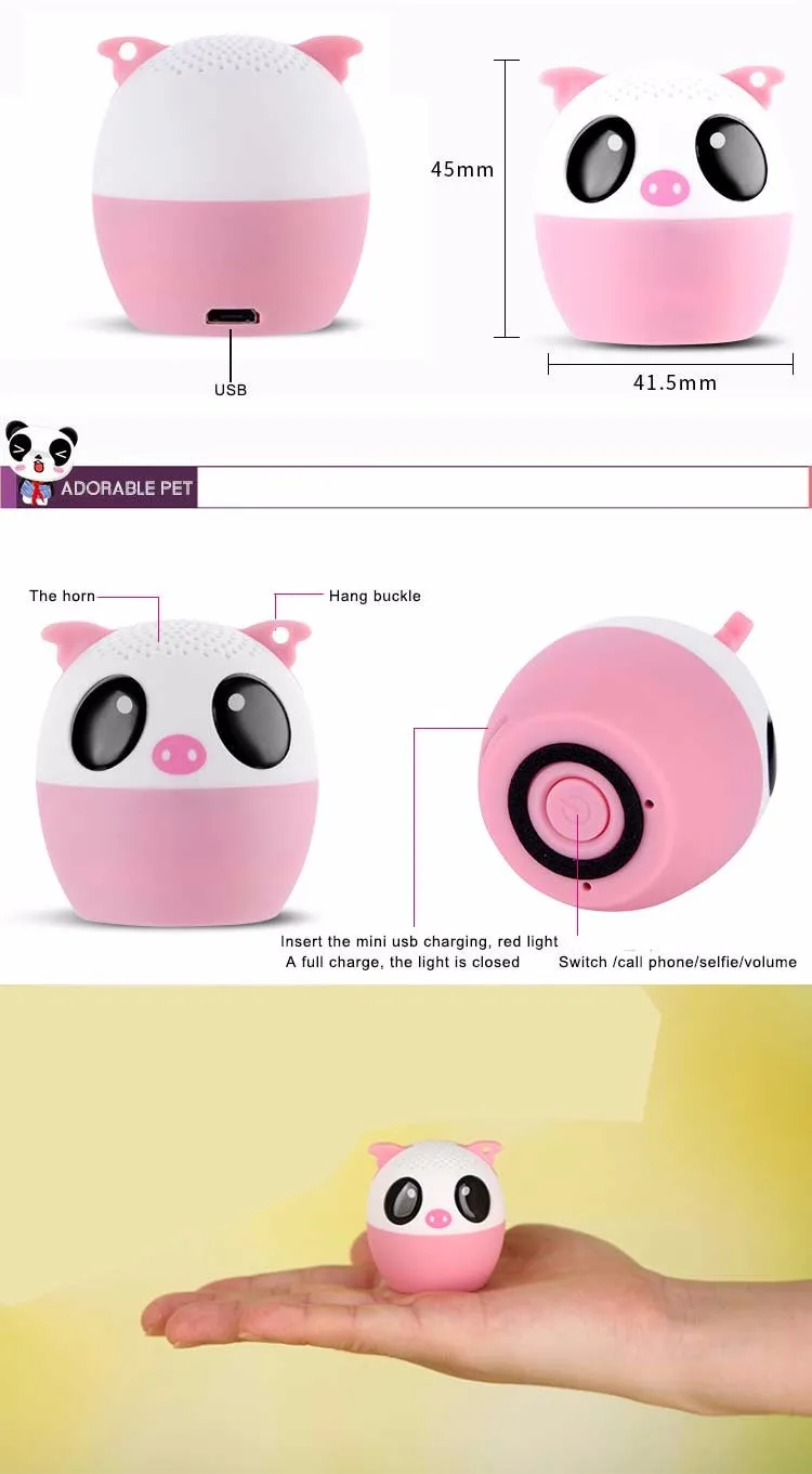 Colorful Outdoor Portable Mini animal Reindeer unicorn Bluetooth Speaker Wireless 2017 with your LOGO - ANKUX.COM