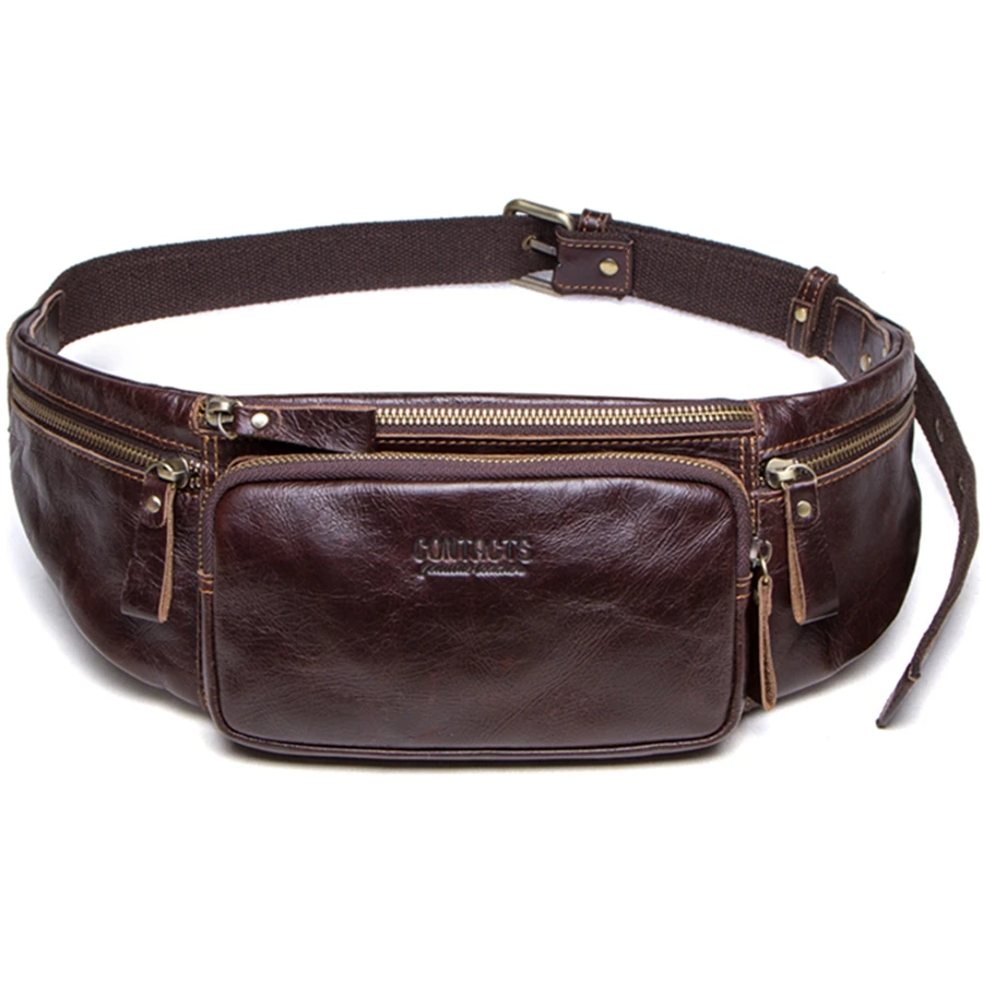 Contact's Vintage Fashion Genuine Leather Waterproof Shoulder Sling Strap Custom Front Crossbody Chest Harness Bag For Men, Coffee or accepable
Contact's Vintage Fashion Genuine Leather Waterproof Shoulder Sling Strap Custom Front Crossbody Chest Harness Bag For Men, Coffee or accepable