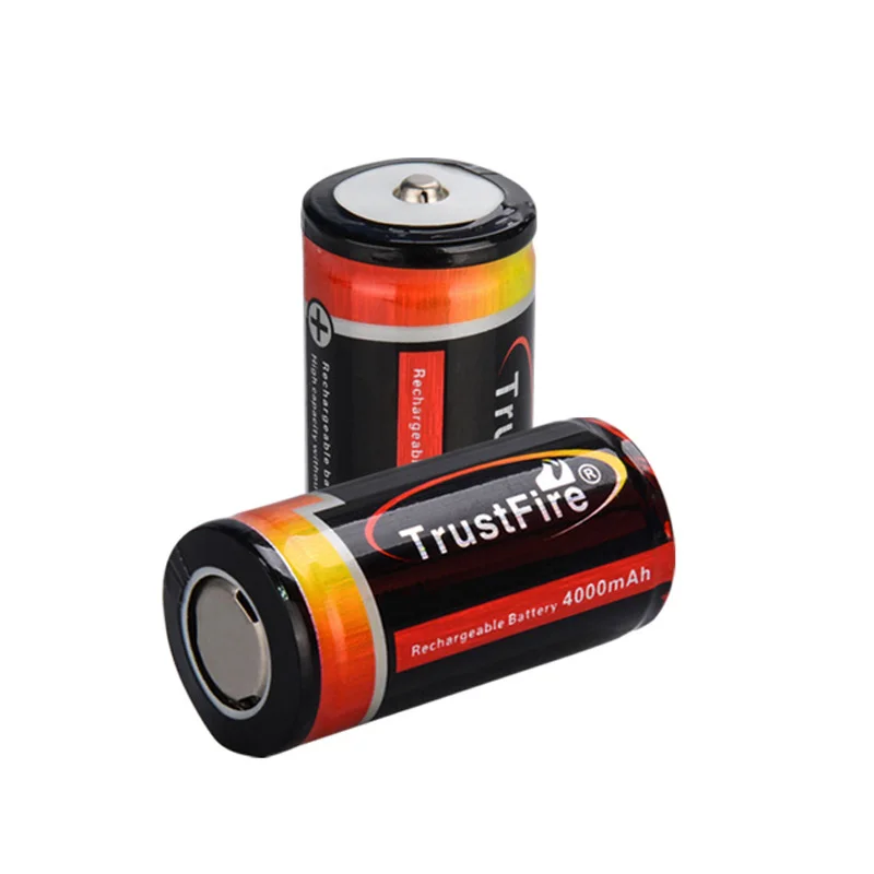 

TrustFire 25500 3.7V 4000mAh Li-ion Rechargeable Battery with PCB Protected (1 pair)