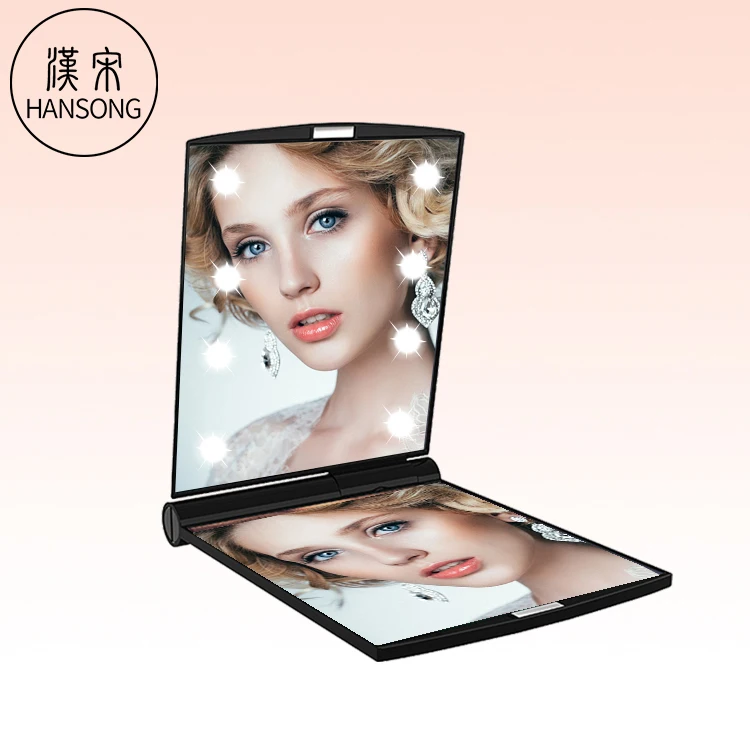 Portable Compact Mirror with 8 LED Lights Pocket Mirror with Lights, Black;white;pinkr;customized colors
Portable Compact Mirror with 8 LED Lights Pocket Mirror with Lights, Black;white;pinkr;customized colors