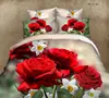 chinese style design printed 3d bed sheet cover , big flower design bed sheet