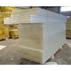 Customized Size CE Fireproof Rock Wool Sandwich Board For Warehouse Building