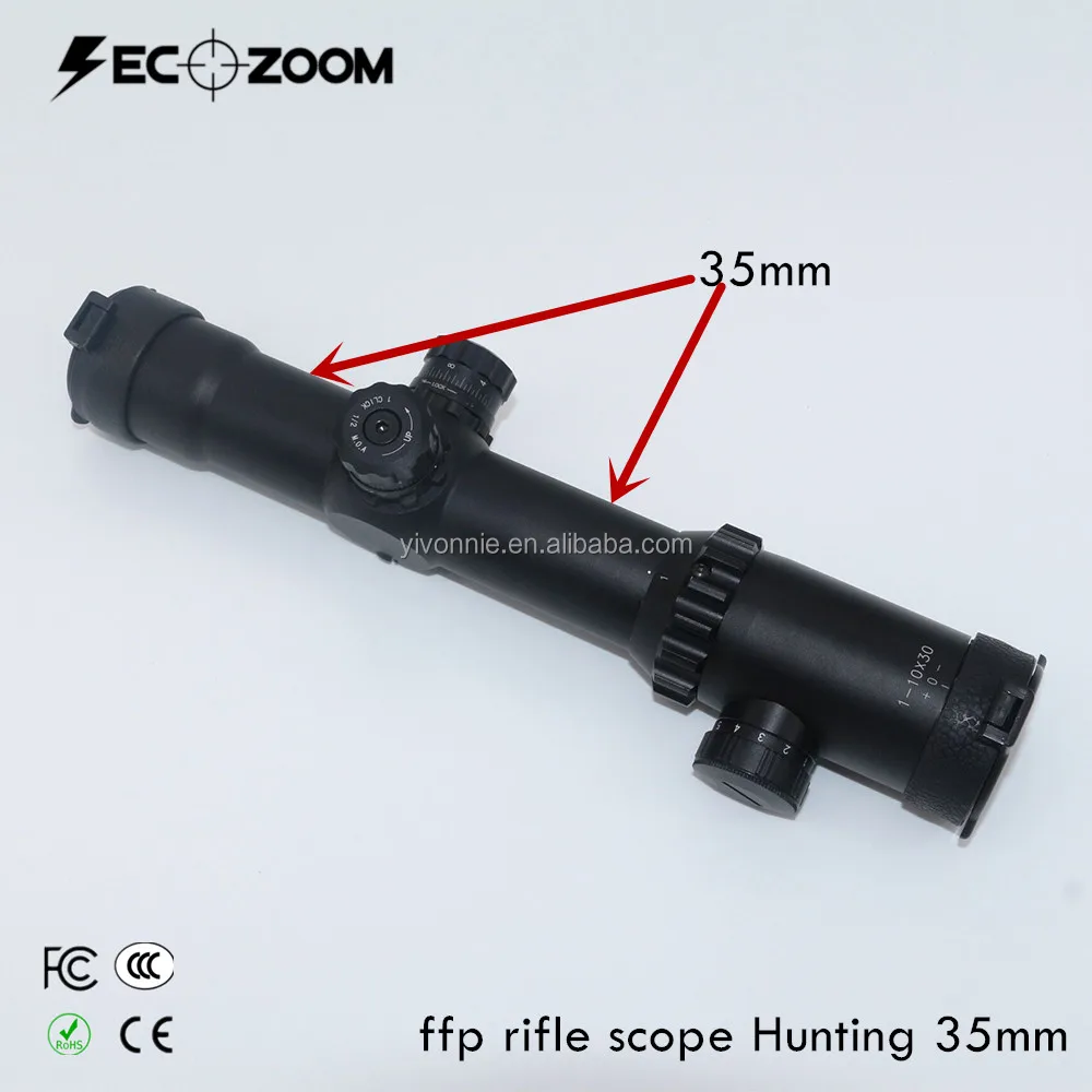 Secozoom1- 10x30riflescopes308ミルドット調節可能な長距離の狩猟ライフルスコープ35mmffp-スコープ、付属品問屋・仕入れ・卸・卸売り